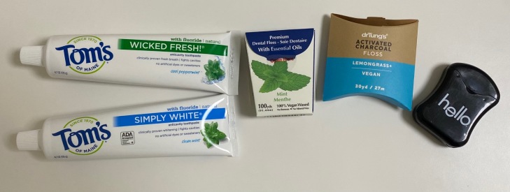 Iherb toothpastes and dental flosses